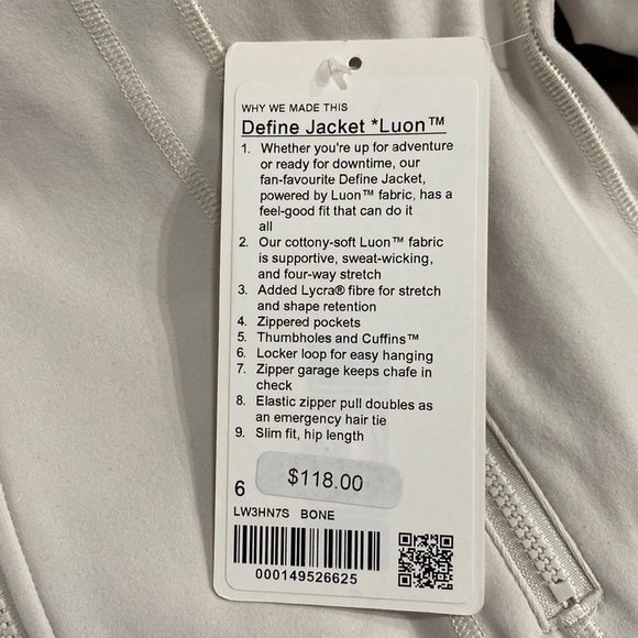 Lululemon Define Jacket Luon BONE - Picture 3 of 7